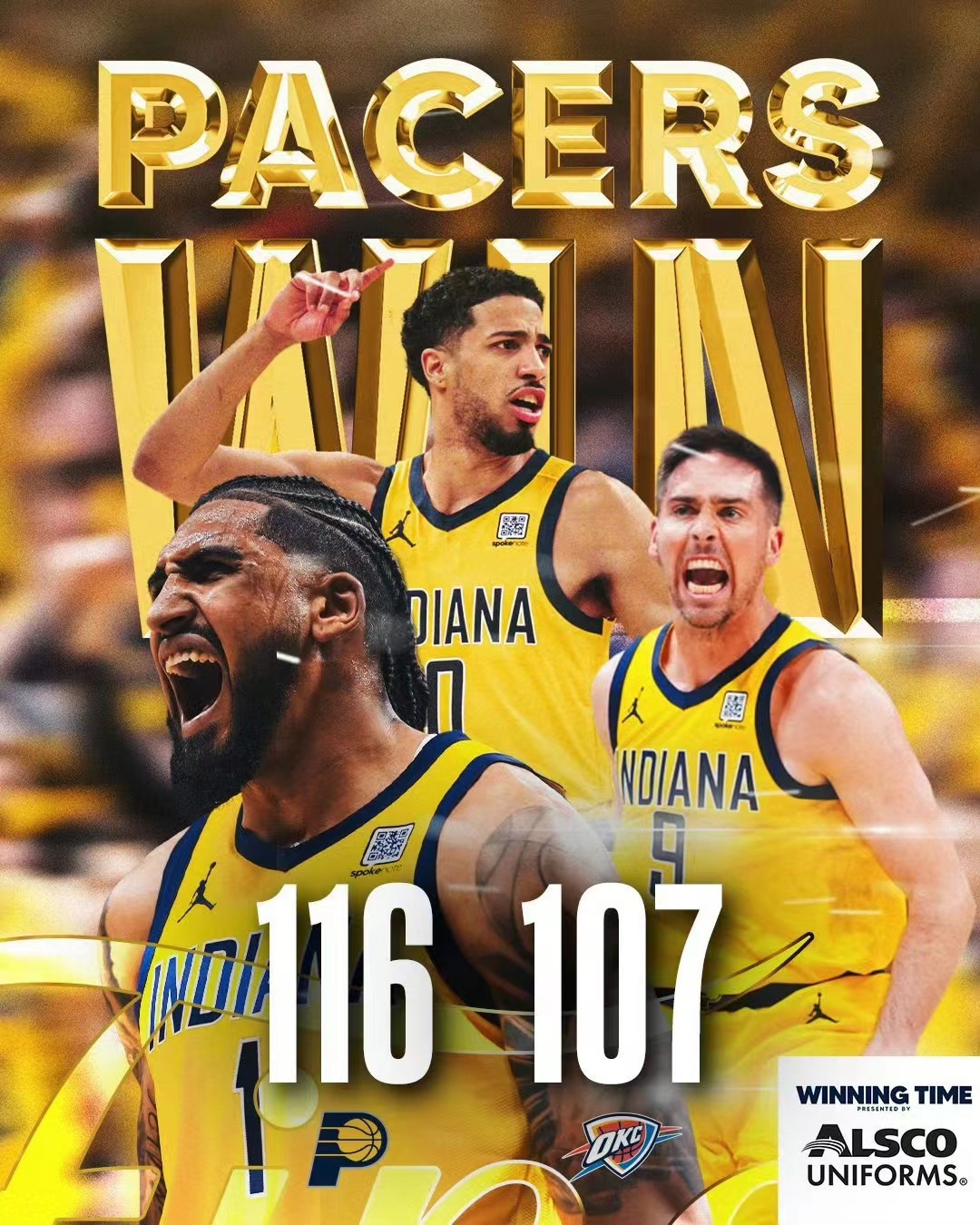 Pacers forsvarede deres hjemmebane og vandt G3-kampen